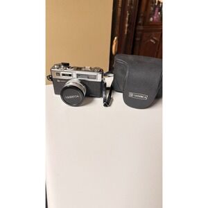 Vintage Yashica Electro 35 GSN Rangefinder Camera 45mm f1.7 Lens Case - Untested